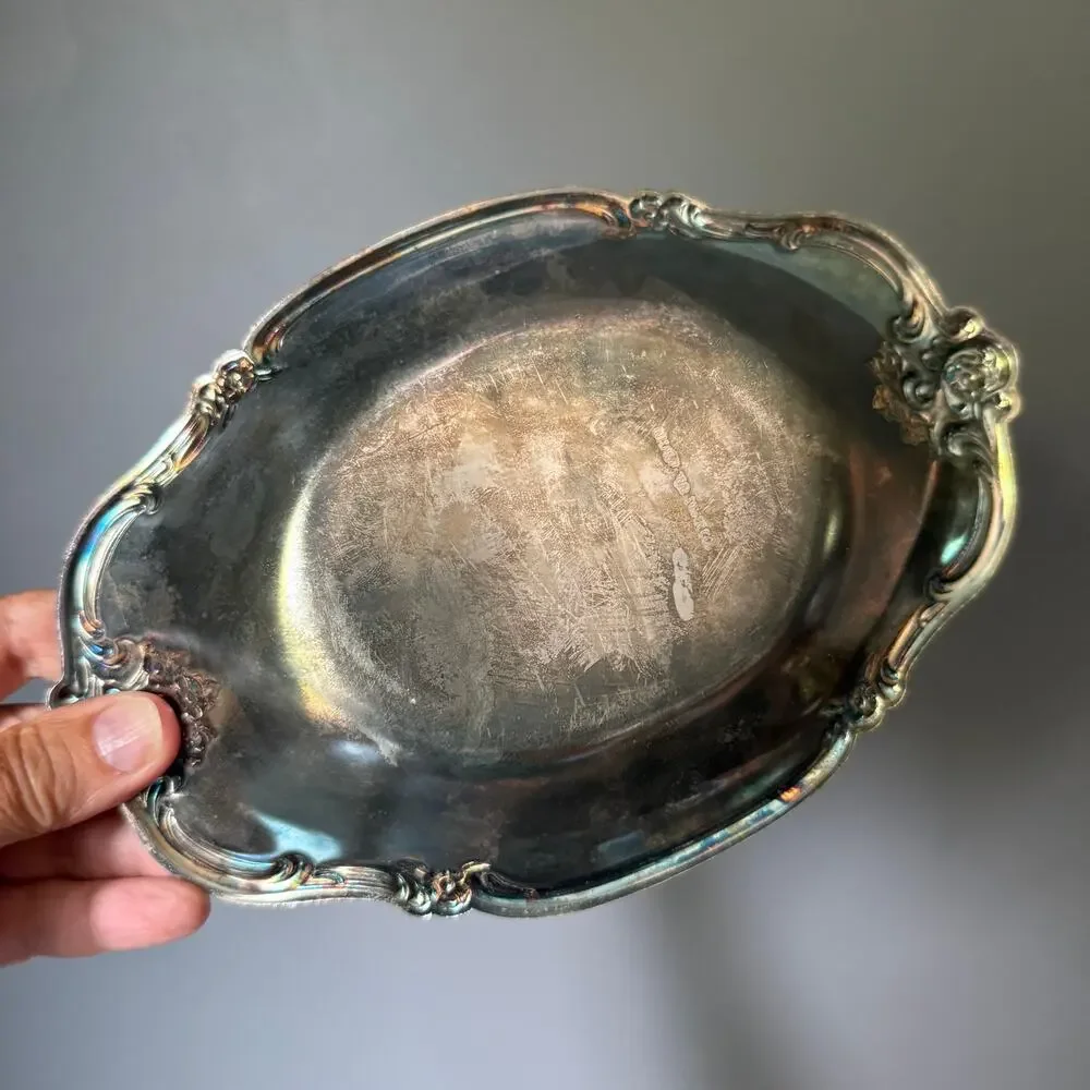 International Silverplate Party Set Orleans Tray Spoon in Original Box